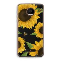 Sunflower and bees: Motorola Moto Z Force Transparant Hoesje