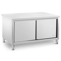 Roestvrijstalen keukenkast met werkblad - 160 x 80 cm - 500 kg - Royal Catering Roestvrijstalen keukenkast met werkblad - 160 x 80 cm - 500 kg - Royal Catering