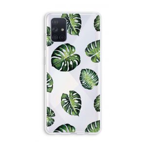 Tropische bladeren: Galaxy A71 Transparant Hoesje