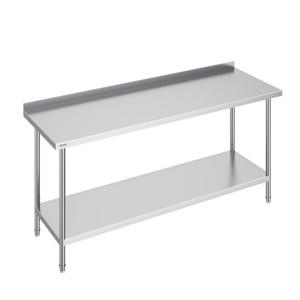 VEVOR RVS werktafel commerciële keukentafel 610x1829x914mm zilver