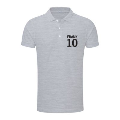 Polo voor heren bedrukken - Grijs - S