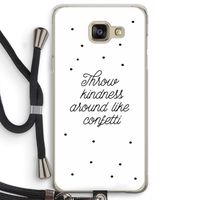 Confetti: Samsung Galaxy A5 (2016) Transparant Hoesje met koord