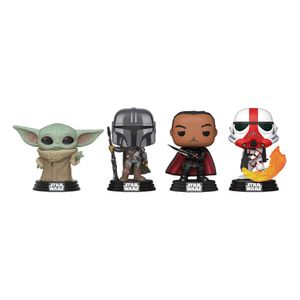 Star Wars POP! Movies Vinyl Figure 4-Pack Mandalorian Holiday 9 cm