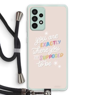 Right Place: Samsung Galaxy A52s 5G Transparant Hoesje met koord