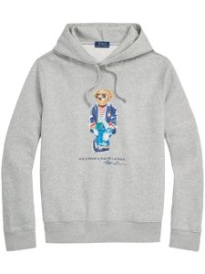 Polo Ralph Lauren Polo Bear-motif drawstring hoodie - Gris