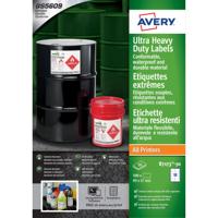 Etiket avery b7173-50 99x57mm polyester wit 500st | 5 stuks