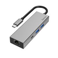 Hama USB-C-hub Multiport 4-poorts 2x USB-A USB-C LAN/ethernet - thumbnail