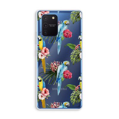 Kleurrijke papegaaien: Samsung Galaxy Note 10 Lite Transparant Hoesje