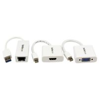 StarTech.com Macbook Air accessoireset MDP-naar-VGA / HDMI en USB 3.0 gigabit Ethernet-adapter - thumbnail