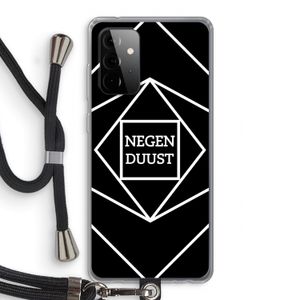 Negenduust geometrisch: Samsung Galaxy A72 5G Transparant Hoesje met koord