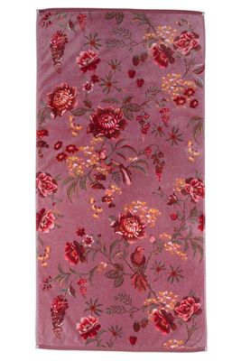 Pip Studio Grote Handdoek Secret Garden Mauve 70x140cm
