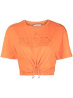 Philipp Plein t-shirt crop à logo brodé - Orange