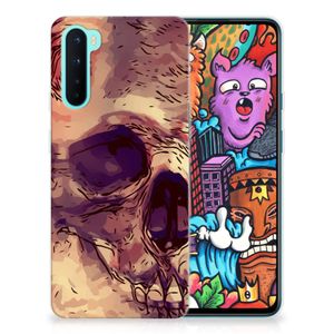 Silicone Back Case OnePlus Nord Skullhead