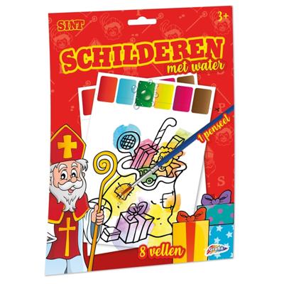 Grafix sint schilderen met water - 8 vel