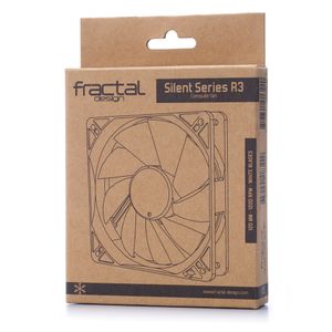 Fractal Design Silent Series R3 120 mm Computer behuizing Ventilator 12 cm Zwart, Wit