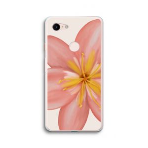 Pink Ellila Flower: Google Pixel 3 XL Transparant Hoesje