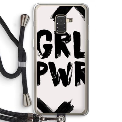 Girl Power #2: Samsung Galaxy A8 (2018) Transparant Hoesje met koord