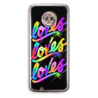 Loves: Motorola Moto G6 Transparant Hoesje Loves: Motorola Moto G6 Transparant Hoesje