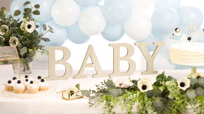 Houten Letters &apos;BABY&apos;