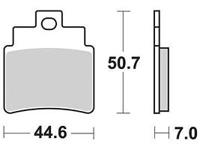 TRW Brake pad mcb 732 srm sintered metal