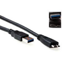 ACT SB3028 USB-kabel 0,5 m USB 3.2 Gen 1 (3.1 Gen 1) USB A Micro-USB B Zwart - thumbnail
