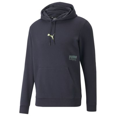 PUMA Hoodie FUßBALL Street - Blauw/Groen PUMA Hoodie FUßBALL Street - Blauw/Groen
