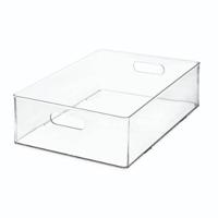 iDesign - Opbergbox, 25.5 x 38 x 11 cm, Stapelbaar, Kunststof - iDesig