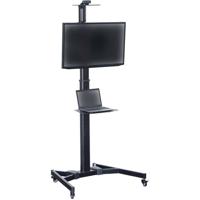 Digitus DA-90370 TV-wagen In hoogte verstelbaar, Met toetsenbordlade, Met vergrendeling, Verstelbare ondersteun, Kanteling instelbaar zonder gereedschap 94,0