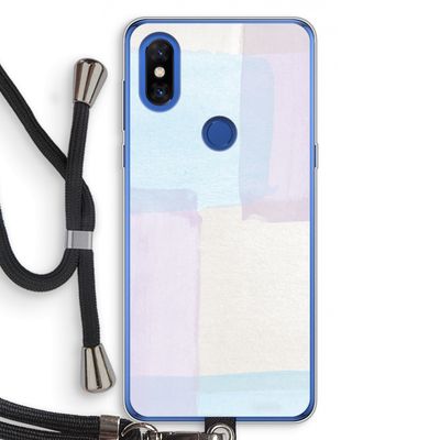 Square pastel: Xiaomi Mi Mix 3 Transparant Hoesje met koord