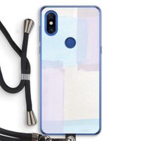Square pastel: Xiaomi Mi Mix 3 Transparant Hoesje met koord