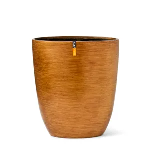 Planter retro l32b14h37cm goud