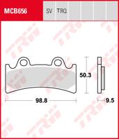 TRW Remblokken, en remschoenen voor de moto, MCB656TRQ Sinter track