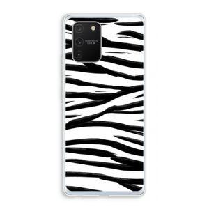 Zebra pattern: Samsung Galaxy S10 Lite Transparant Hoesje