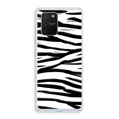 Zebra pattern: Samsung Galaxy S10 Lite Transparant Hoesje