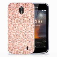 Nokia 1 | TPU bumper | Pattern Orange