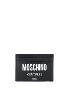 Moschino porte-cartes Coutures! - Noir