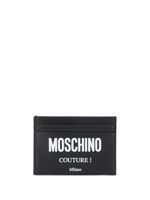 Moschino porte-cartes Coutures! - Noir - thumbnail