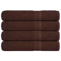 VidaXL Saunahanddoeken 4 st 80x200 cm 360 g/m² 100% katoen bruin