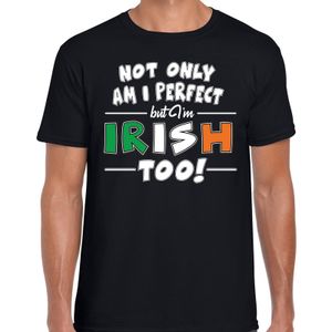 Not only perfect Irish / St. Patricks day t-shirt zwart heren