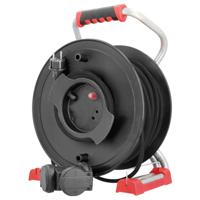 Bachmann 399.198 Kabelhaspel 38.5 m Zwart Randaarde stekker