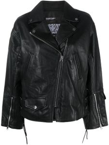 Bimba y Lola veste de moto en cuir - Noir