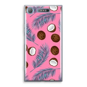 Kokosnoot roze: Sony Xperia XZ1 Transparant Hoesje