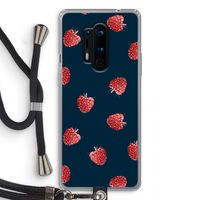 Framboosjes: OnePlus 8 Pro Transparant Hoesje met koord