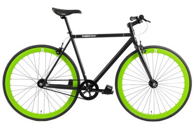 Fixie Fiets FabricBike Mat Zwart & Groen Fixie Fiets FabricBike Mat Zwart & Groen
