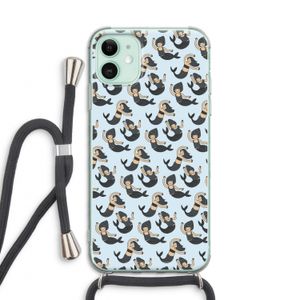 Zeemeermin: iPhone 11 Transparant Hoesje met koord