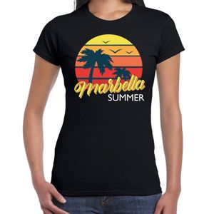 Marbella zomer t-shirt / shirt Marbella summer zwart voor dames