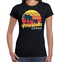 Marbella zomer t-shirt / shirt Marbella summer zwart voor dames - thumbnail