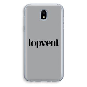 Topvent Grijs Zwart: Samsung Galaxy J5 (2017) Transparant Hoesje