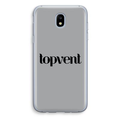 Topvent Grijs Zwart: Samsung Galaxy J5 (2017) Transparant Hoesje