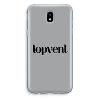 Topvent Grijs Zwart: Samsung Galaxy J5 (2017) Transparant Hoesje